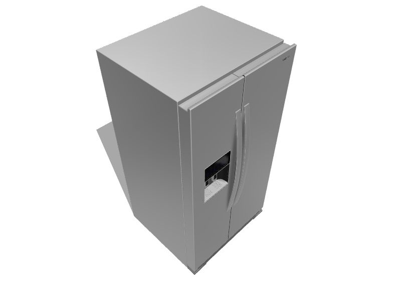 Whirlpool 25.6cu ft SidebySide Refrigerator with Ice Maker