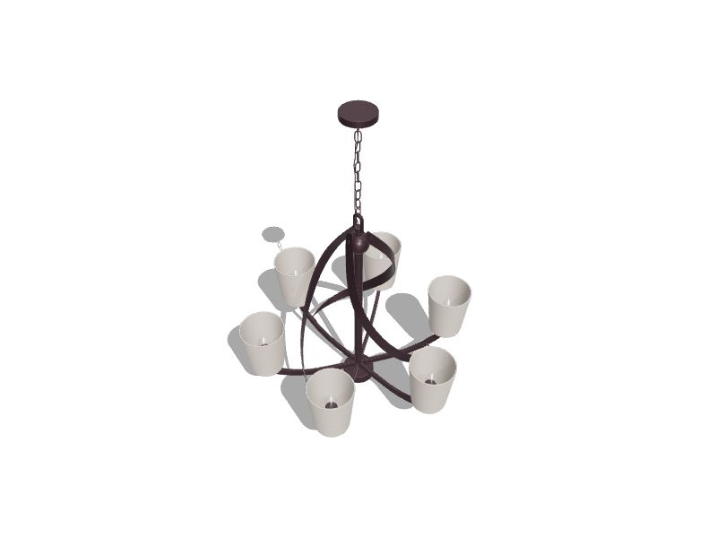 Kichler Layla 6Light Antique Bronze Modern/Contemporary Dry rated