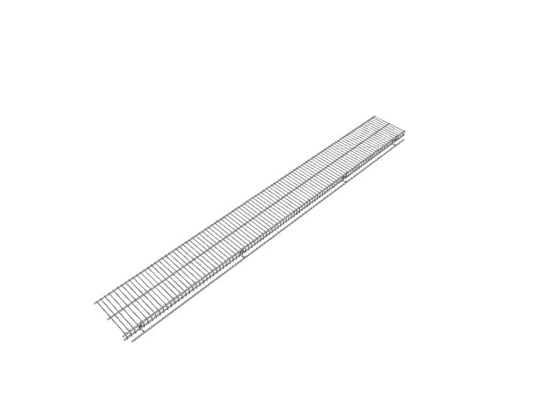 Rubbermaid FG4C0302SNCKL 6-1/2-Inch Satin Nickel Twin Track Shelf