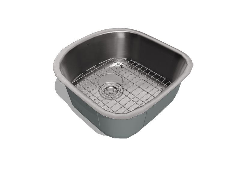 Kraus KBU15 Stainless Steel 20 Undermount Single Bowl Kitchen Sink