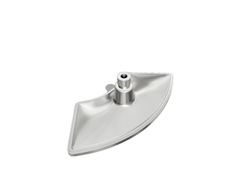 DreamSpa Chrome Rain Fixed Shower Head 2.5GPM (9.5LPM) at