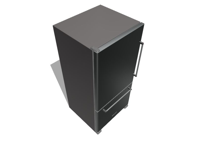 KitchenAid 22.07cu ft BottomFreezer Refrigerator (Stainless Steel