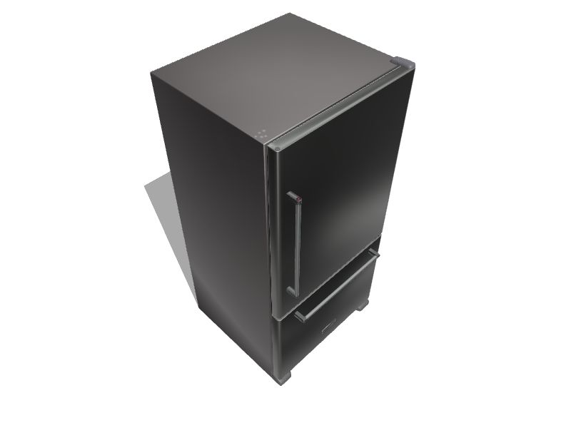 KitchenAid 22.07cu ft BottomFreezer Refrigerator (Stainless Steel