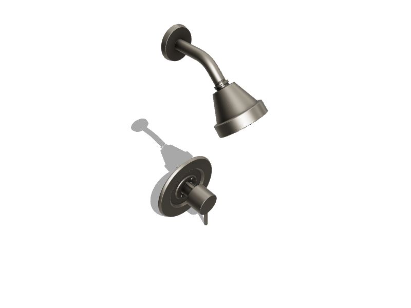 Moen Align Brushed Nickel 1handle Single Function Round Shower Faucet