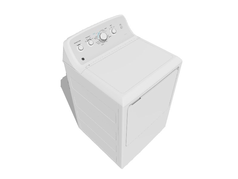 Secadora de 7.2 cu.ft. a Gas Natural, Color Blanco de GE