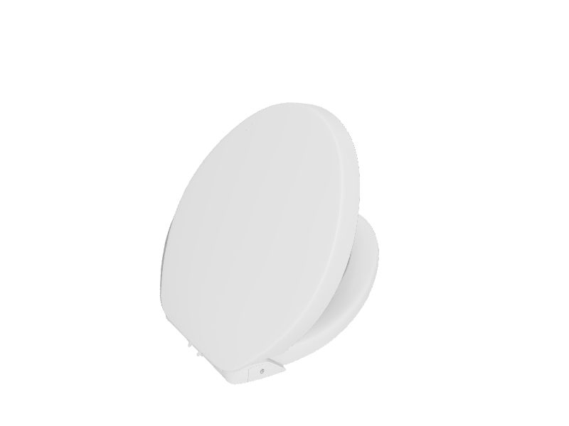 KOHLER Quiet Close Purefresh Plastic White Elongated Soft Close Toilet