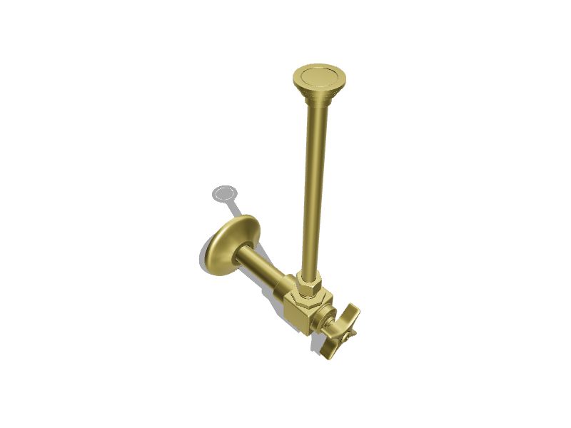 KOHLER 3/8in compression x 3/8in Compression x 3.625in Brass Toilet