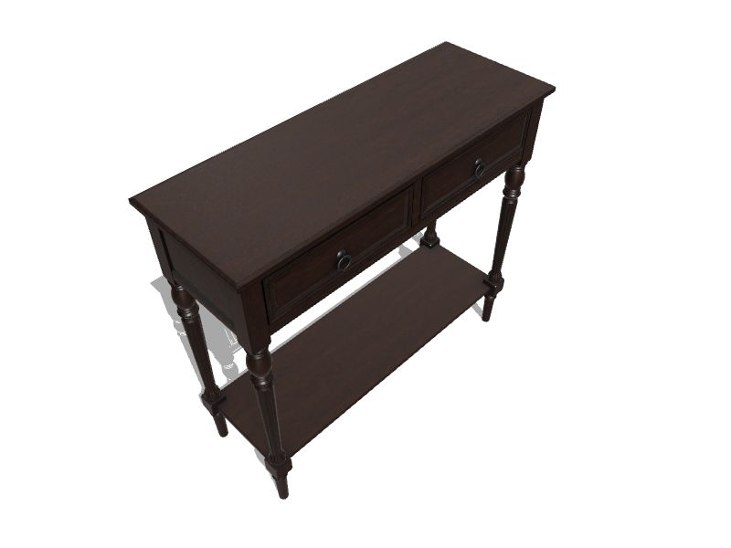 Casual Espresso Console Table FR1613 at Lowes.com
