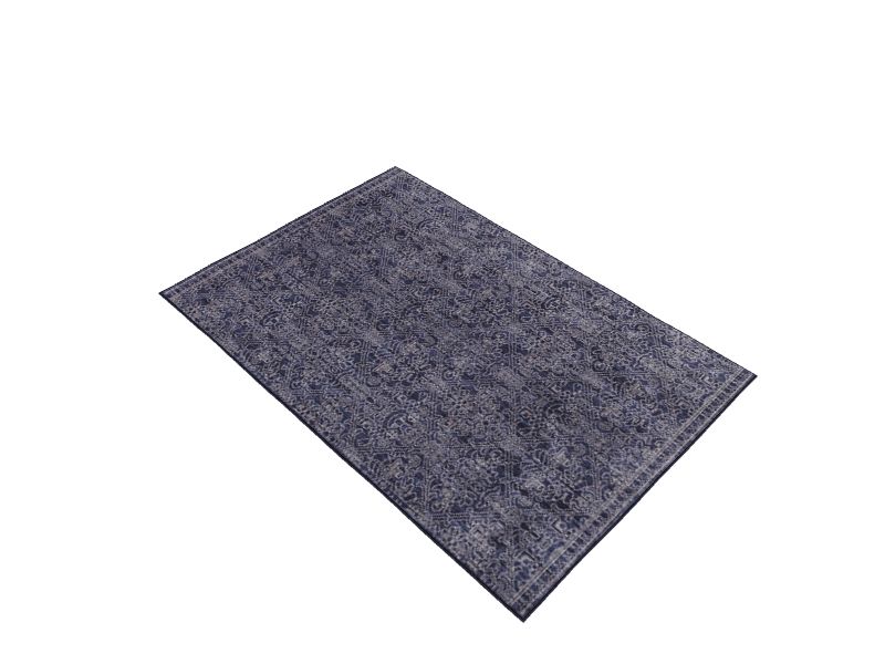 Mohawk Home Marrakesh 5 x 8 Indigo Indoor Damask Moroccan Area Rug in the Rugs department at