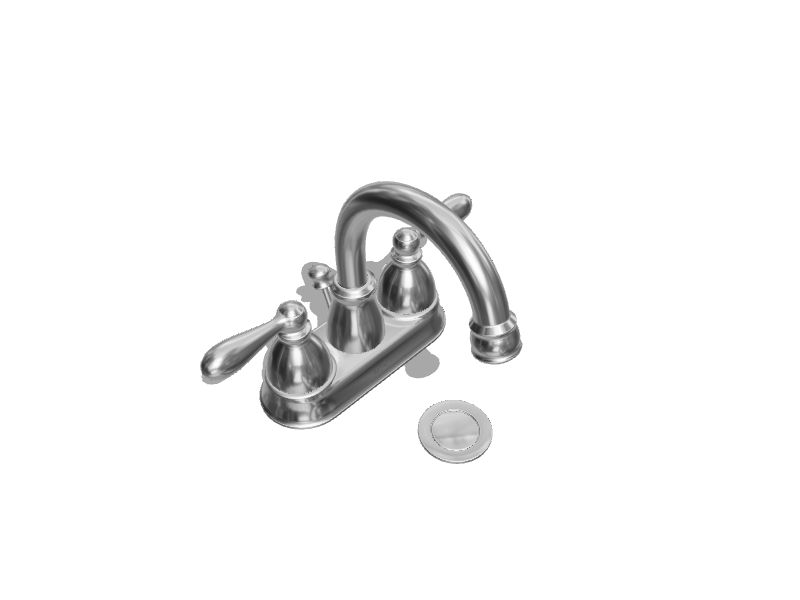 4 centerset bathroom sink faucet with drain