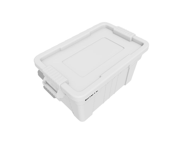 Rubbermaid Commercial Products Brute Large 20-Gallons (80-Quart) White  Weatherproof Heavy Duty Tote with Standard Snap Lid at