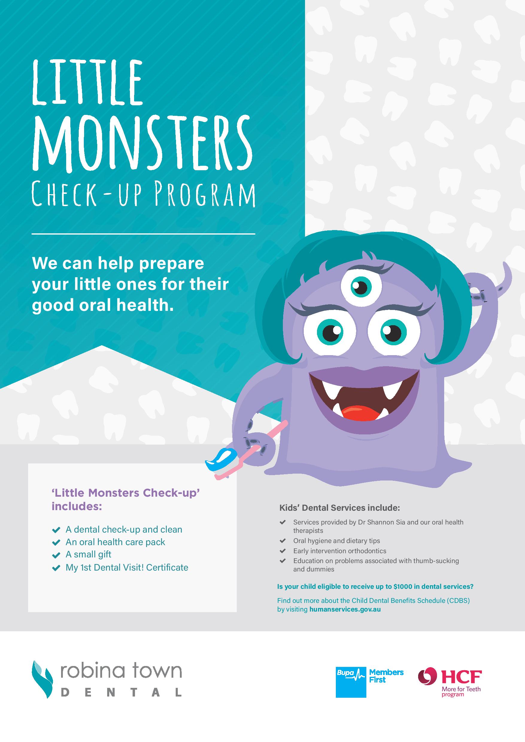little monsters check up program