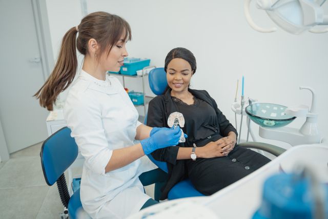 a child at the dentist