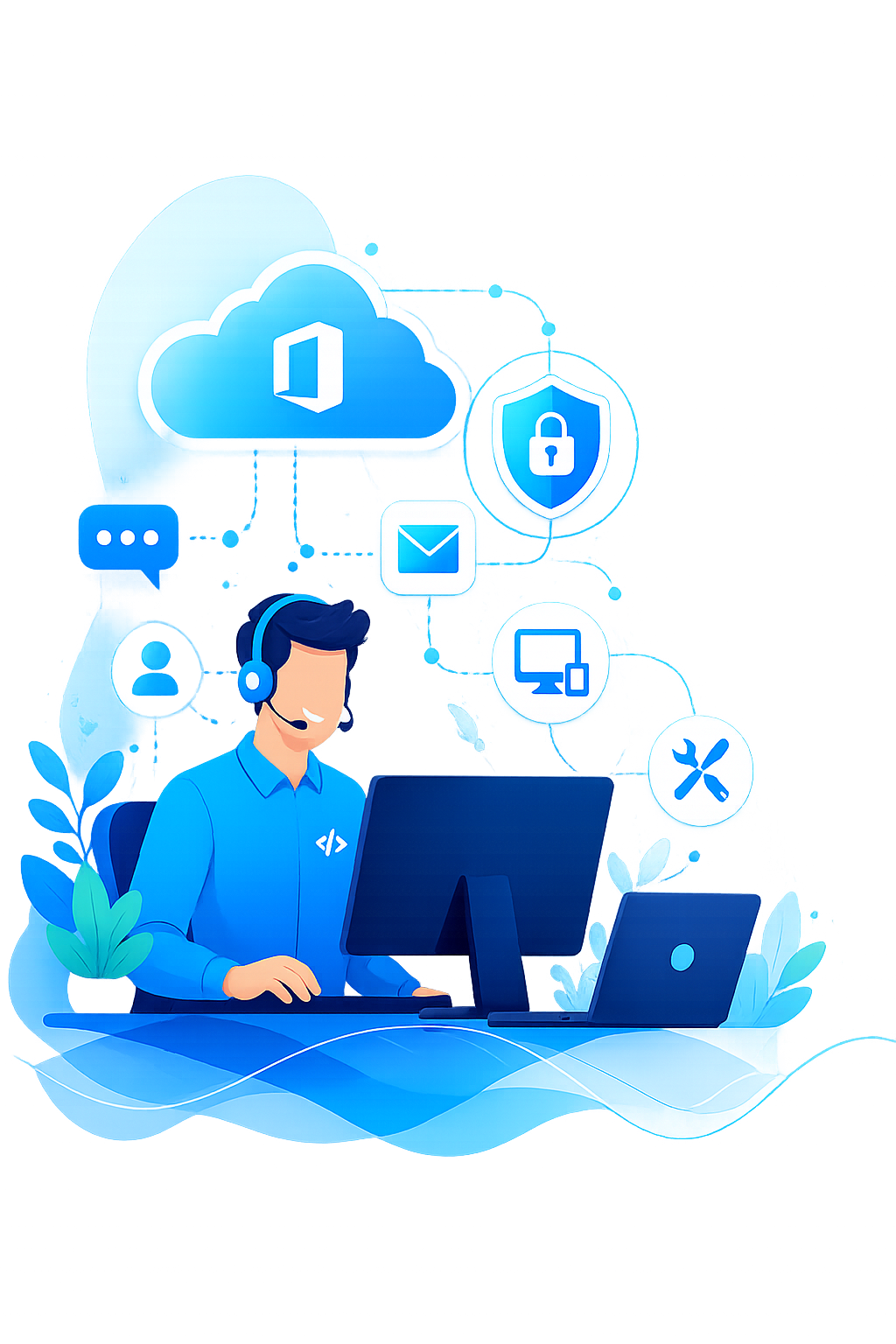 IT Support illustration