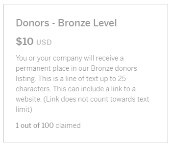 donation projects backlinks