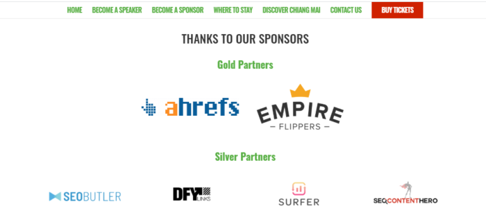 sponsoring link building