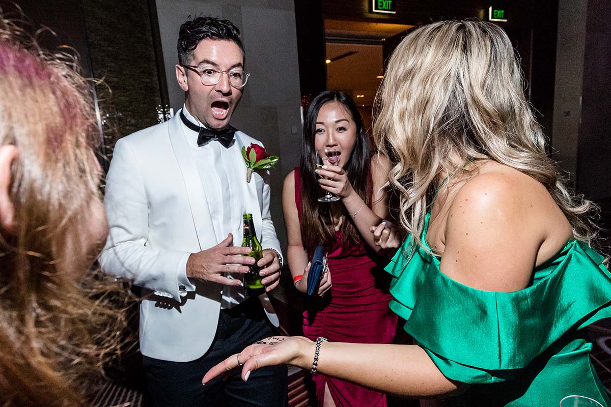 Guests are shocked by sydney corporate magician's magic