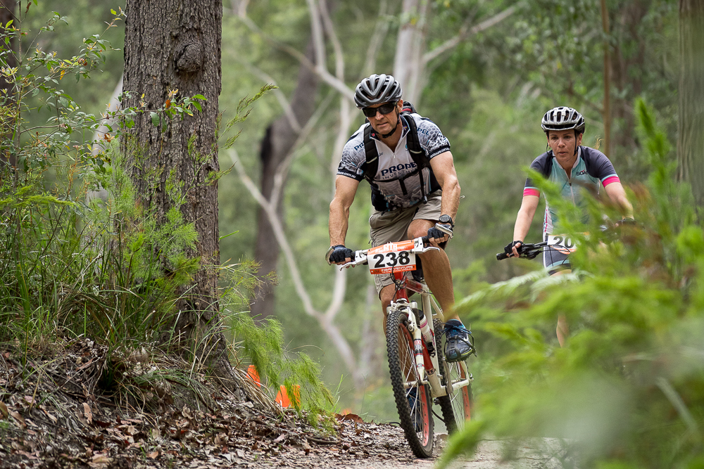 Mountain bikers at Multisport Festival