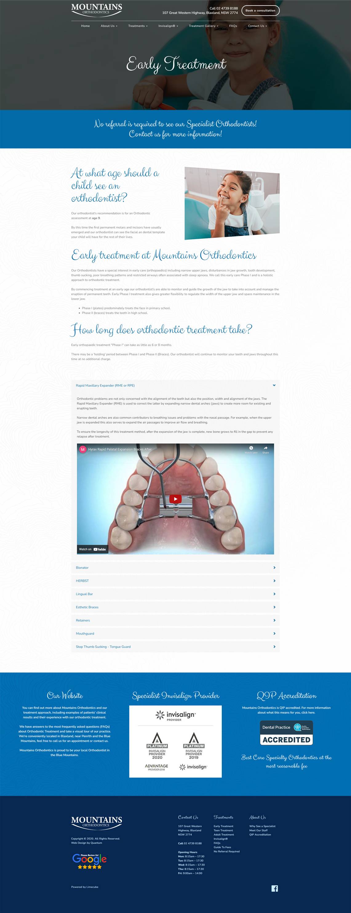 Mountain Orthodontics Content Page