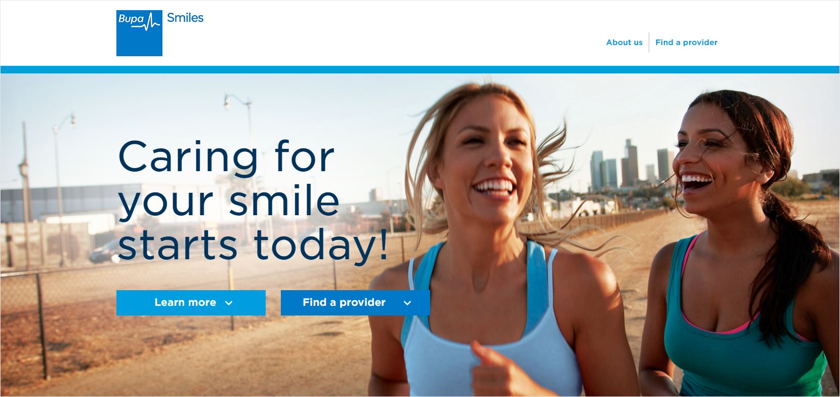 Bupa Smiles Website
