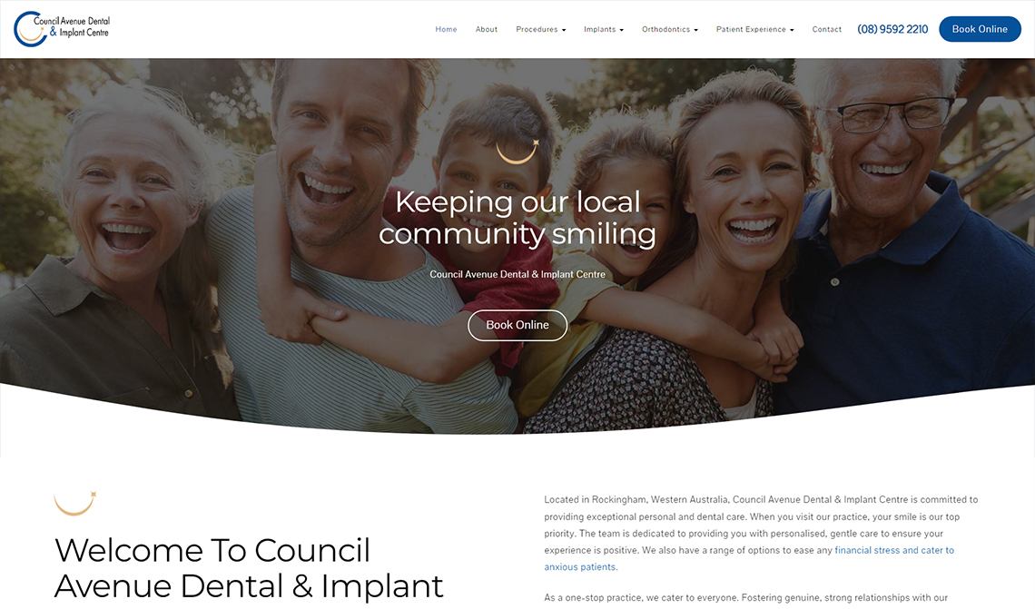 Council Avenue Dental Home Page