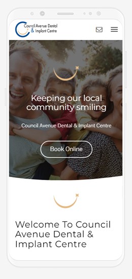 Council Avenue Dental Mobile View
