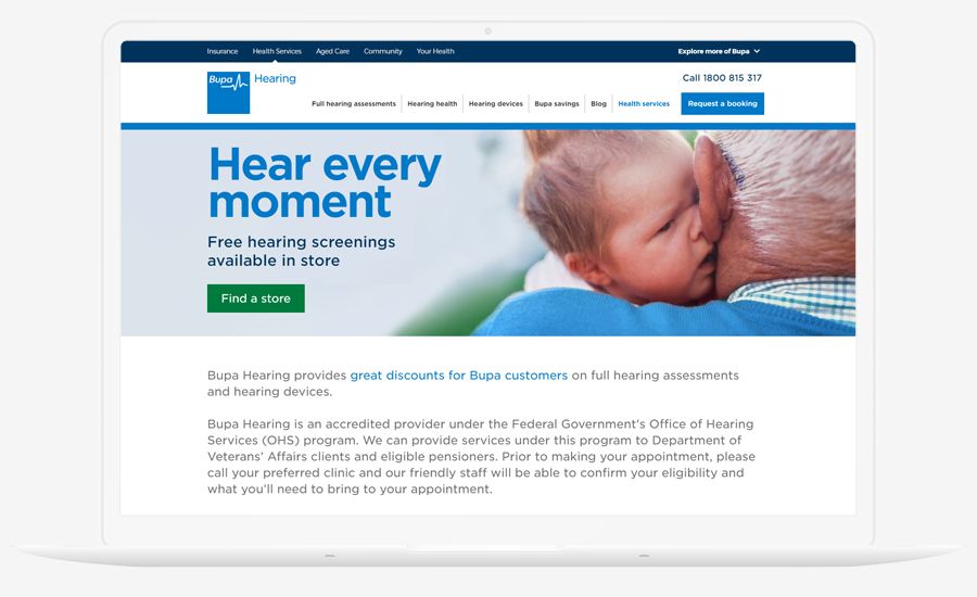 Bupa Hearing Device View