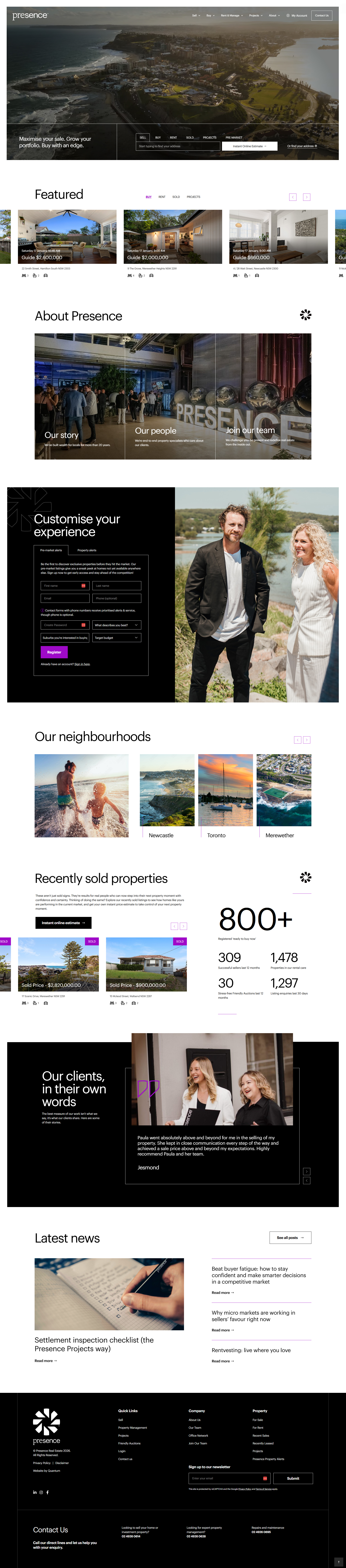 Meshed Group Home page