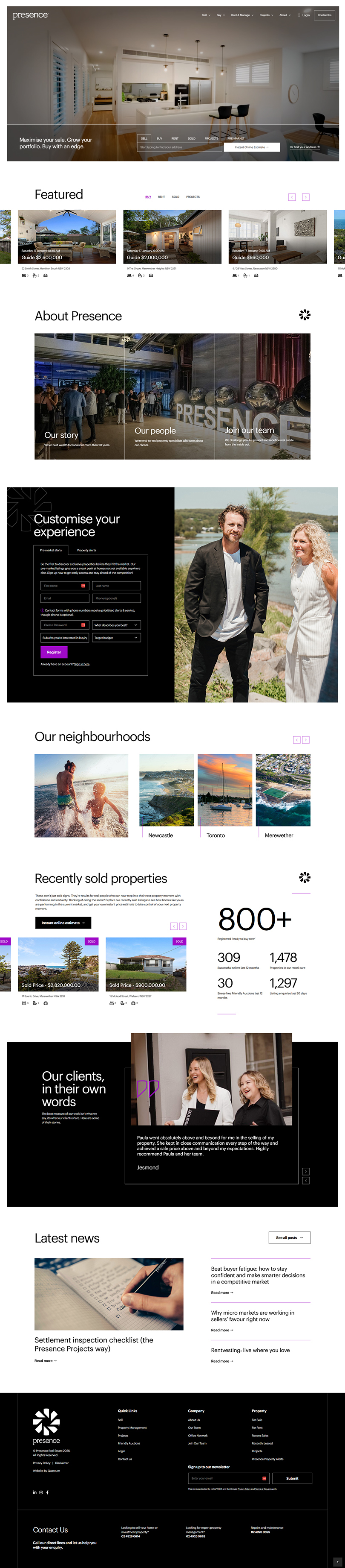 Meshed Group Home page