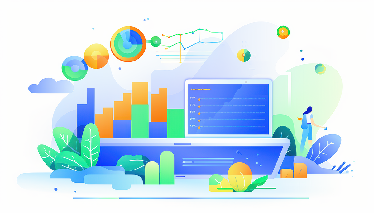 Web Analytics and reporting illustration