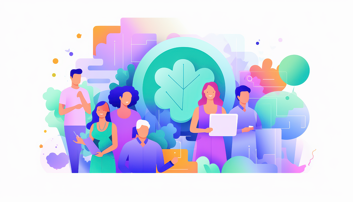 Illustration of different audience of people