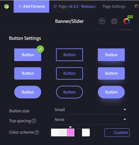 banner styling options