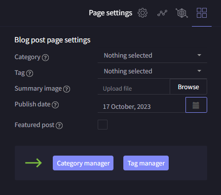 adding categories and tags