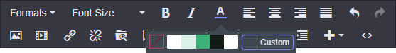 colour palette toolbar