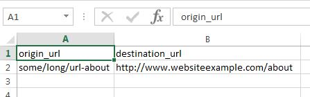 Example CSV file