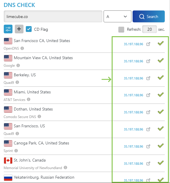 DNS Checking tool