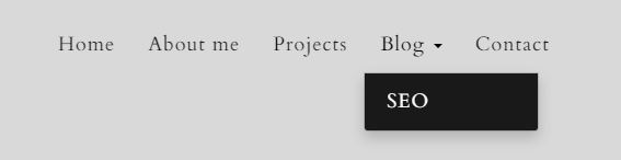 Front end blog sun-menu