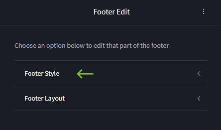footer style