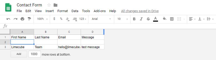 Formatting your Sheets