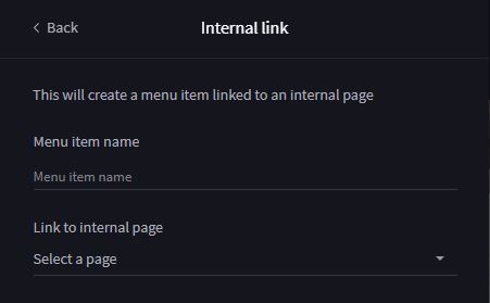 new internal link settings