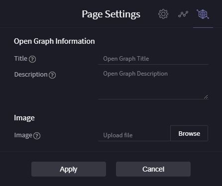 Open Graph settings