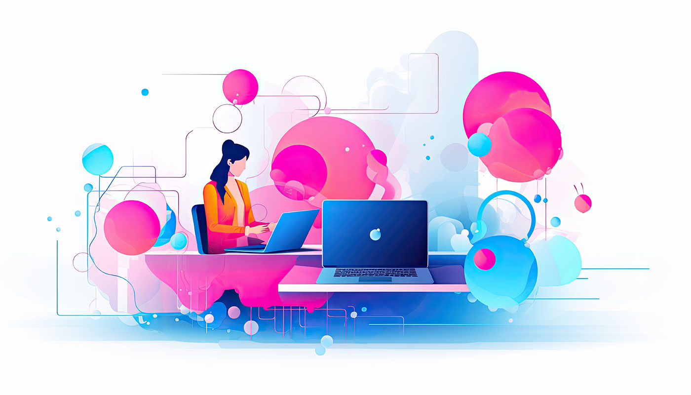 Creativity illustration Designing Website