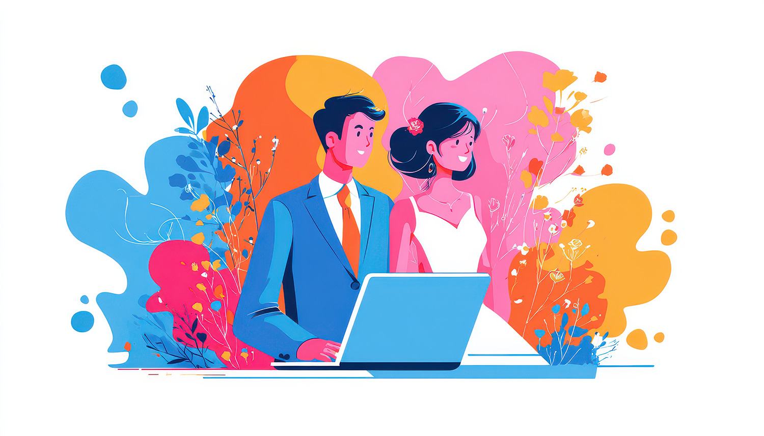 Married couple Illustration