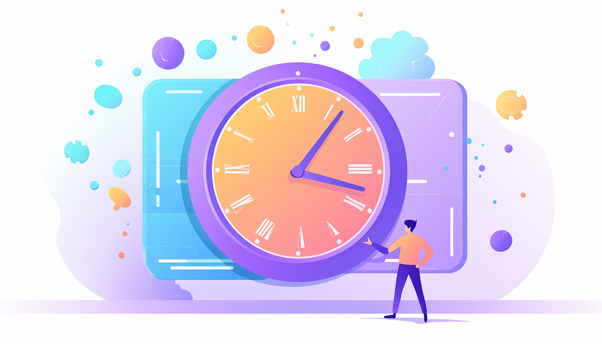 Illustration of time management