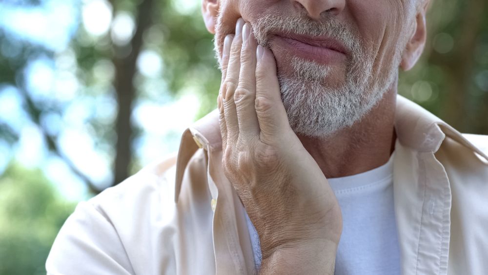 The sore spot under a new denture could be a bone spur