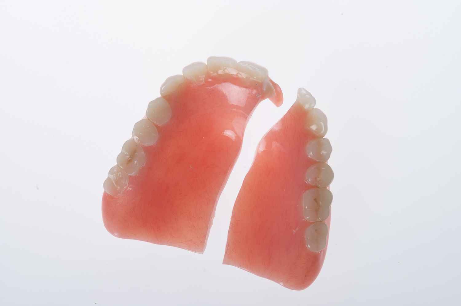 Broken denture