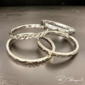 Mönstrad enkel ring. 1 - 1,5 mm tjock