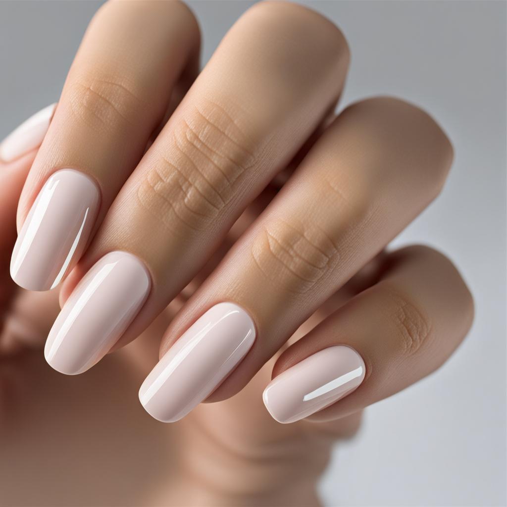 clean and simple minimalist nail design