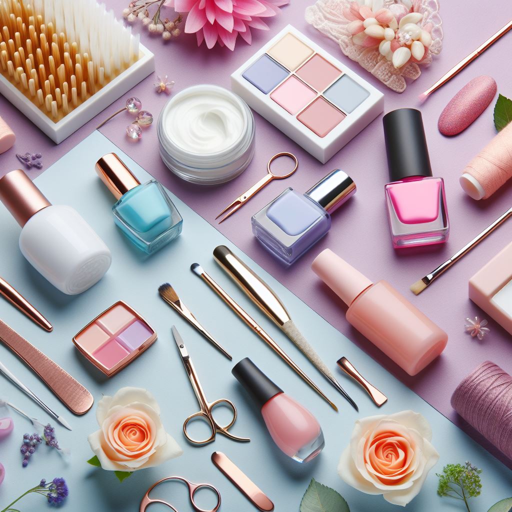 Assortment of nail care products and techniques for maintaining nail art