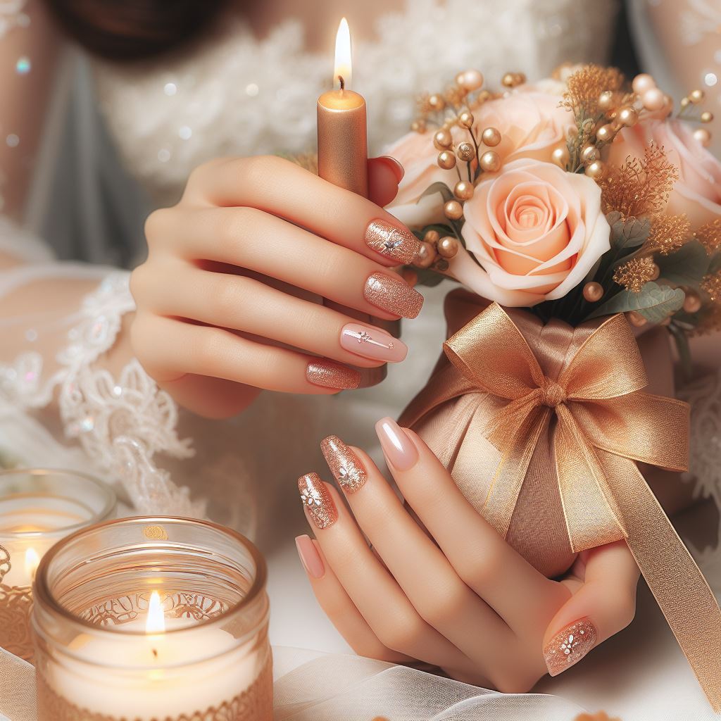 Celebrating the successful completion of a salon-worthy DIY manicure